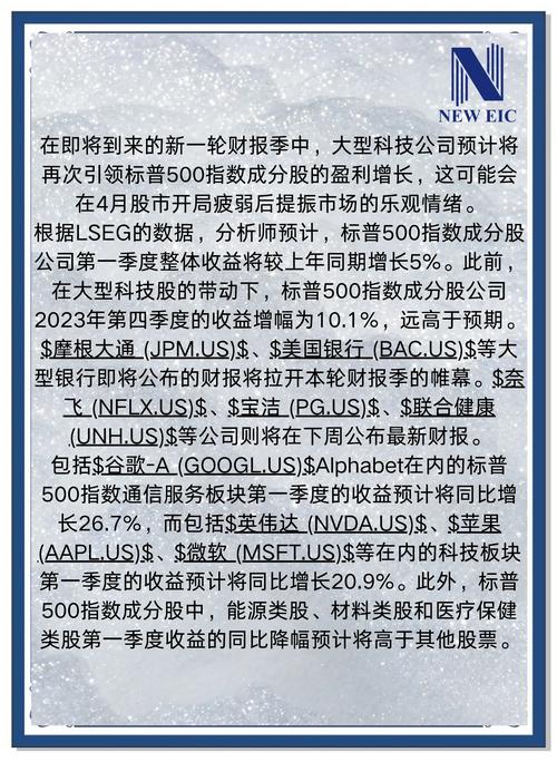 通货膨胀对股市的影响_标普500指数成分股公司业绩_高成长性个股推荐