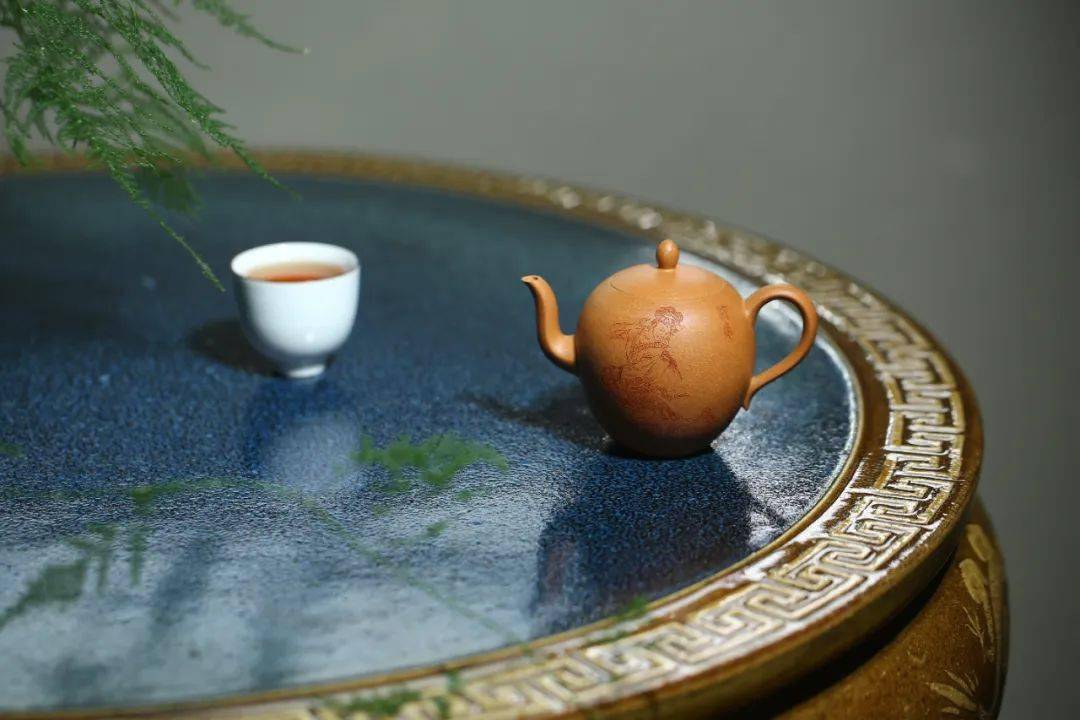 紫砂壶美人肩 黄金段泥紫砂壶 六一堂四大美人紫砂套壶_美人肩紫砂壶紫玉金砂