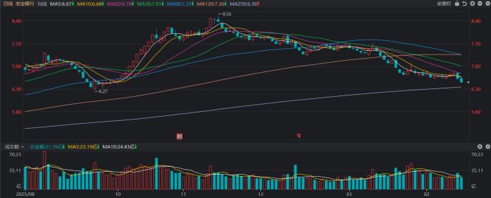 万亿市值股今日集体收跌_现在那些股票好_农业银行年内累计回撤超15%